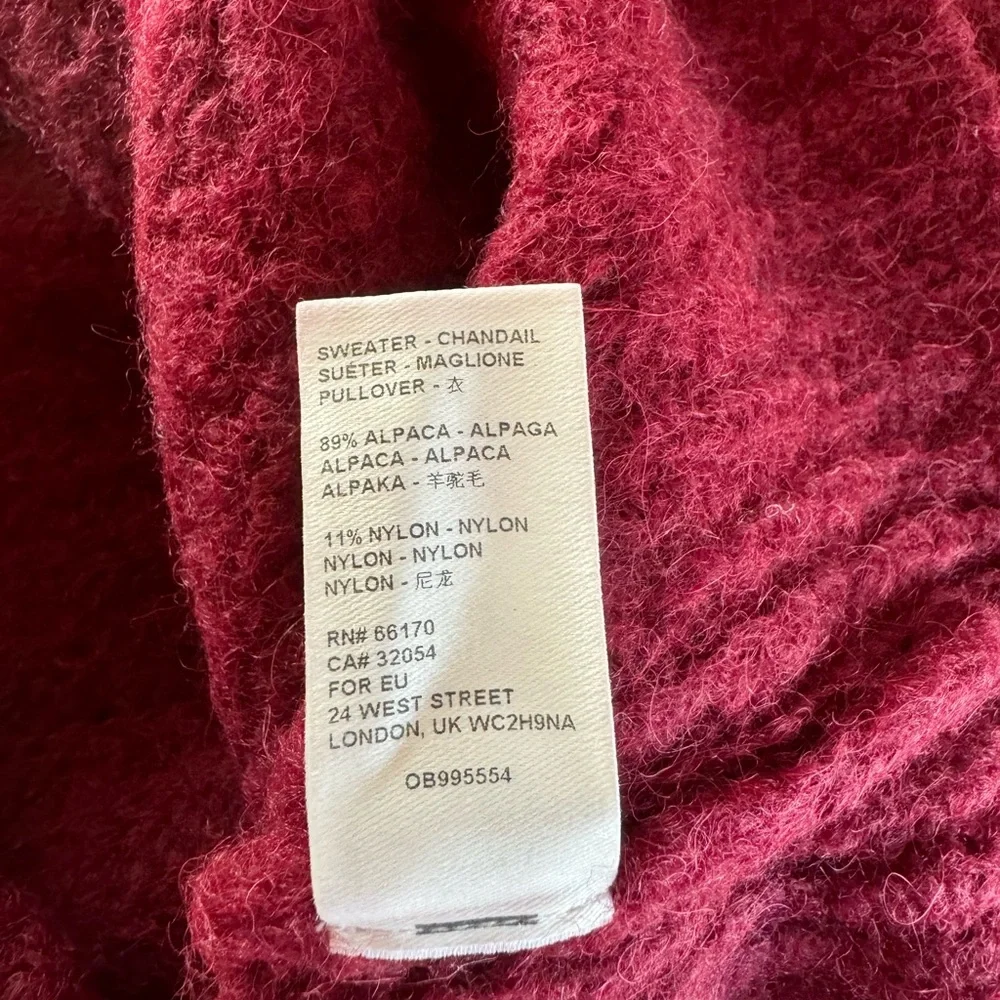 Free People alpaca blend women’s S shrug poncho hippy rainbow long sleeve swe…